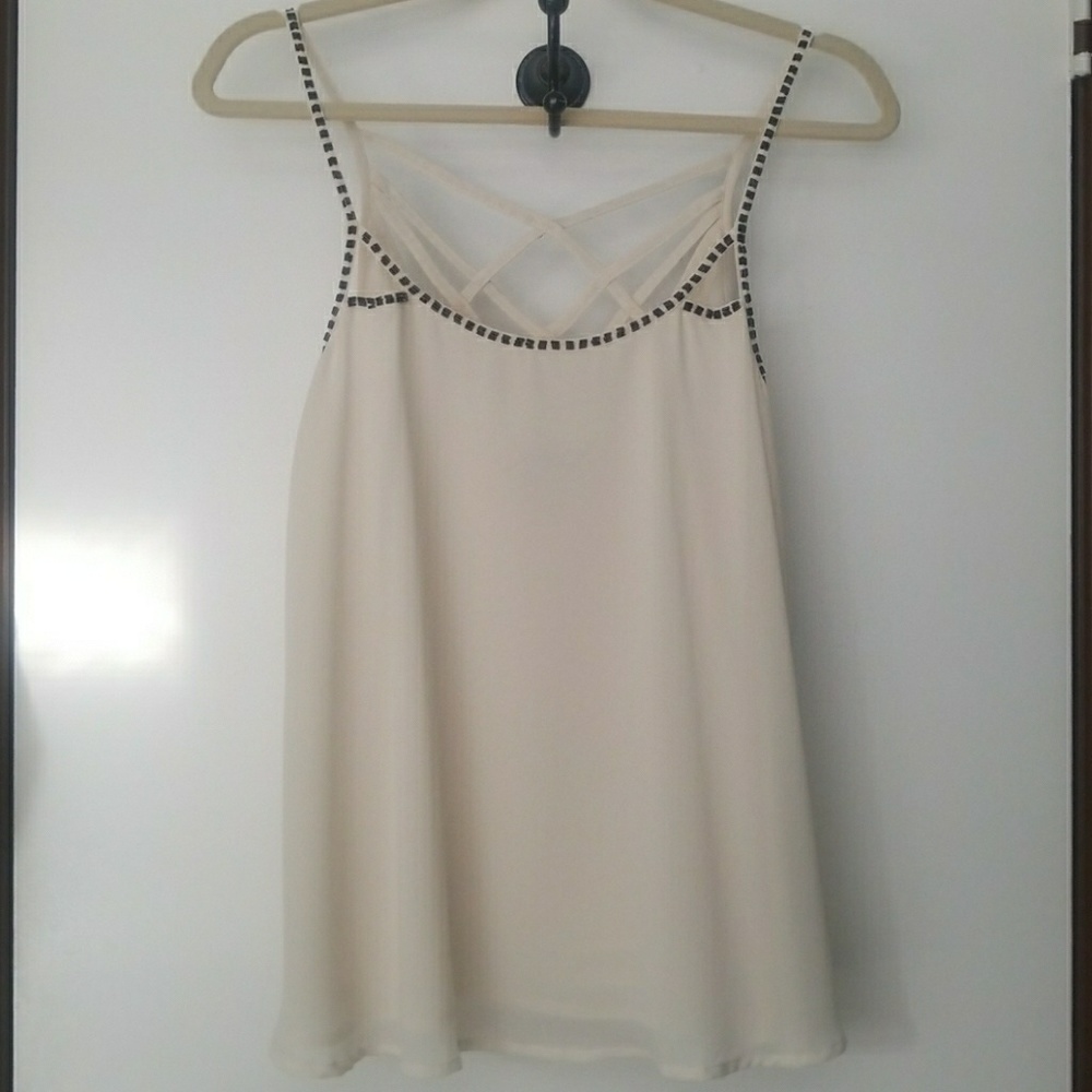 Beige Dressy Top